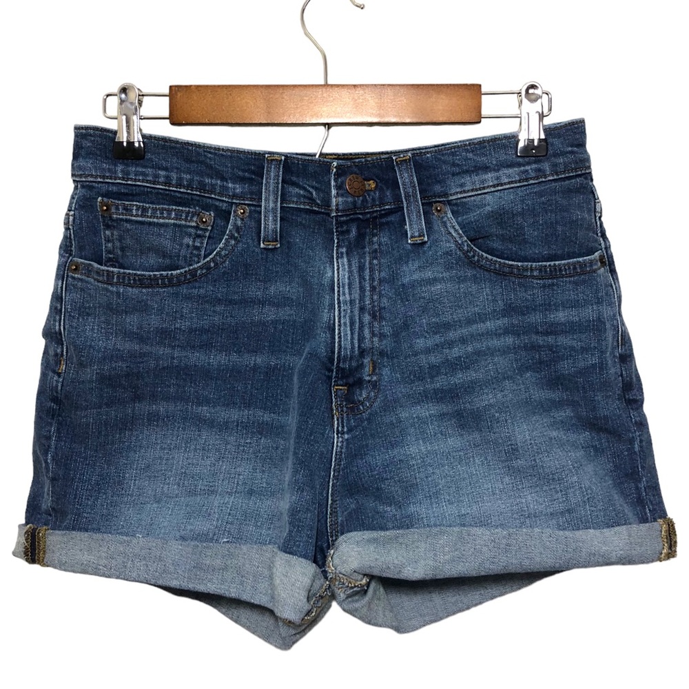 J. Crew | Rolled Cuff High Rise 2" Denim Jean Shorts | 27